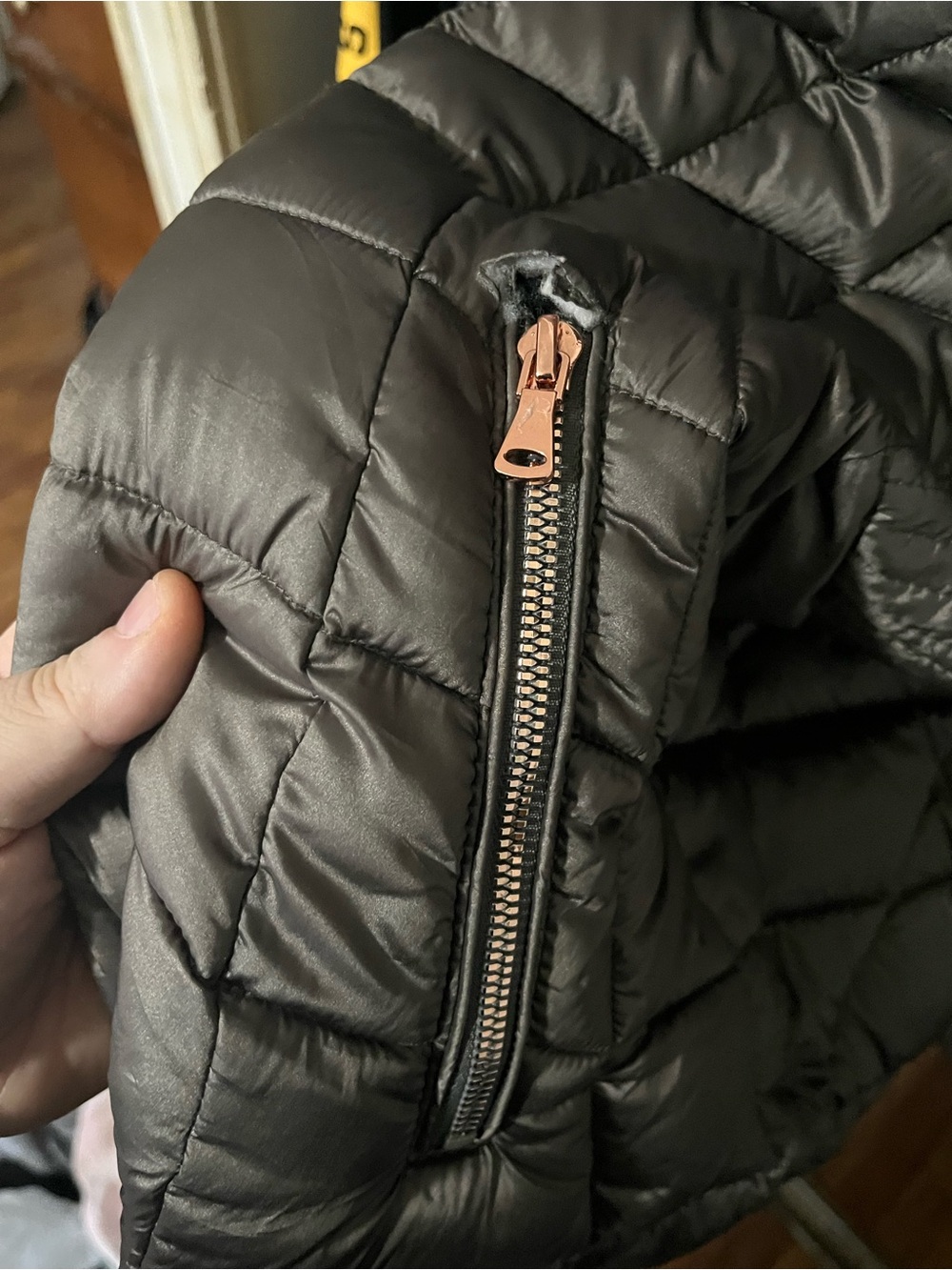 26/28 Lane Bryant Dark Gray Quilted Puffer Jacket - Picture 11 of 11